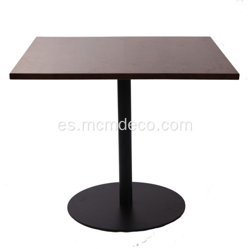 Mesa auxiliar cuadrada de madera maciza de fresno